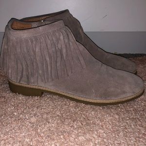 Kate Spade fringe booties